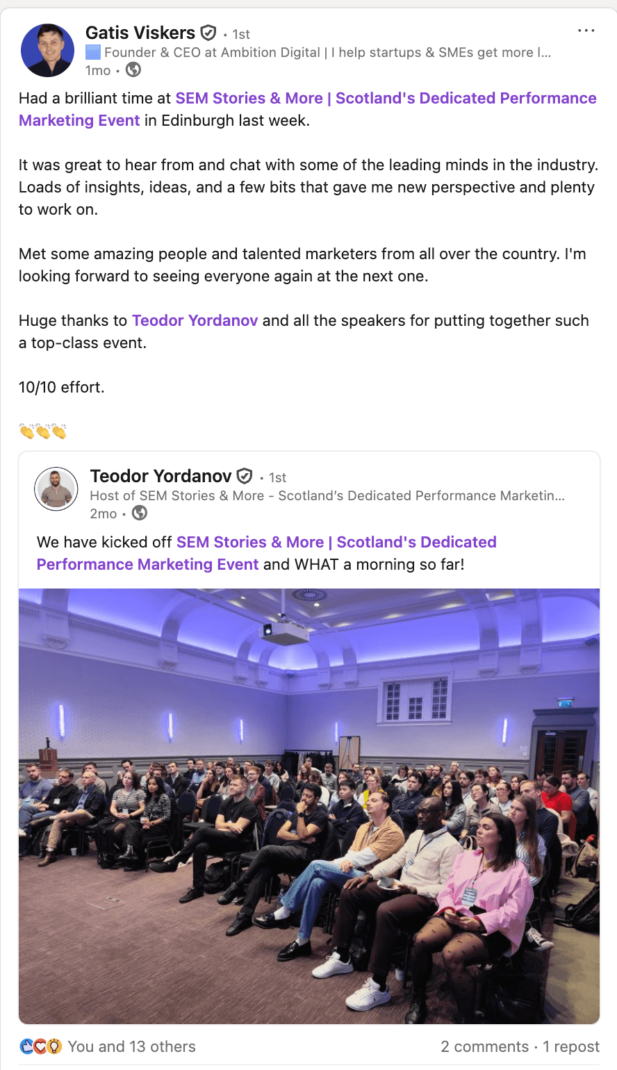 LinkedIn Testimonial 8