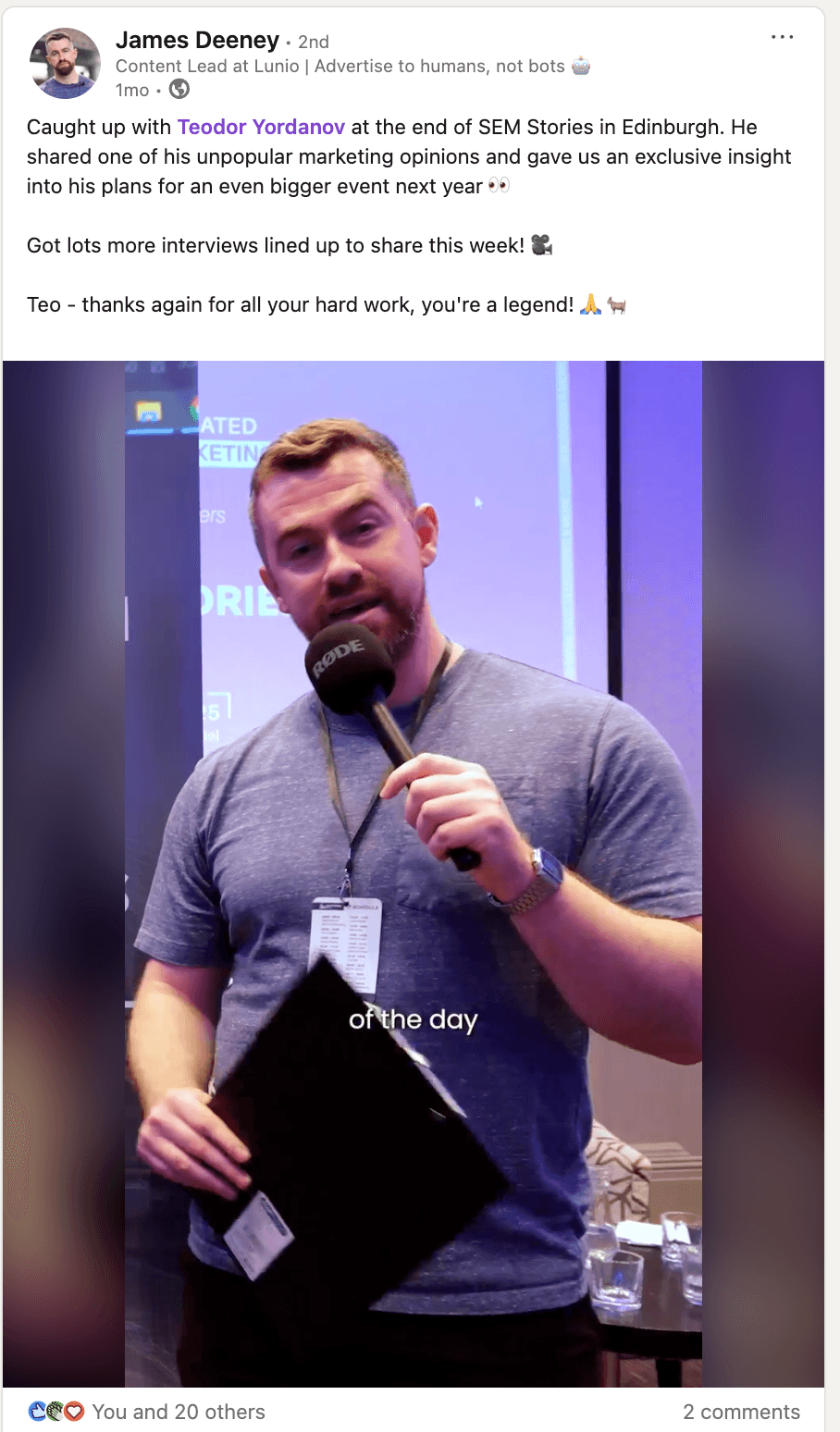 LinkedIn Testimonial 9